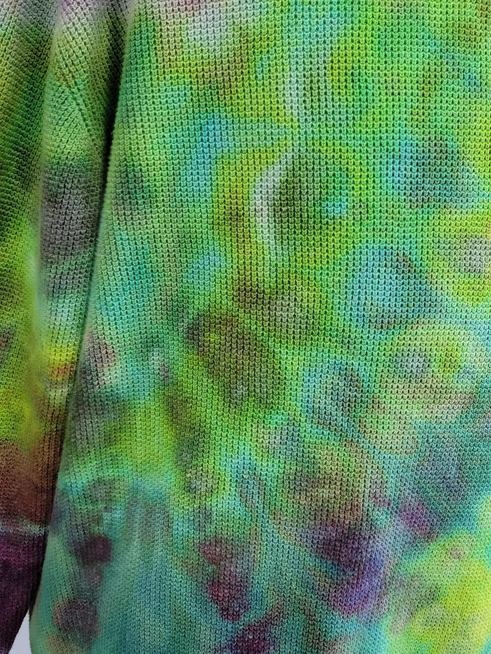 XXL Sweater Knit Hoodie, Crazy Swirls