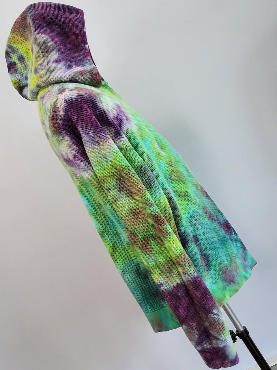XXL Sweater Knit Hoodie, Crazy Swirls