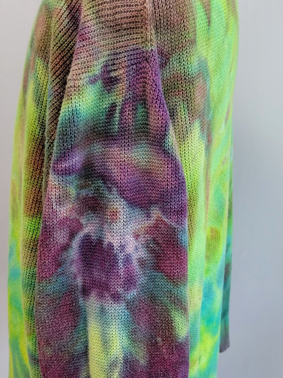 XXL Sweater Knit Hoodie, Crazy Swirls