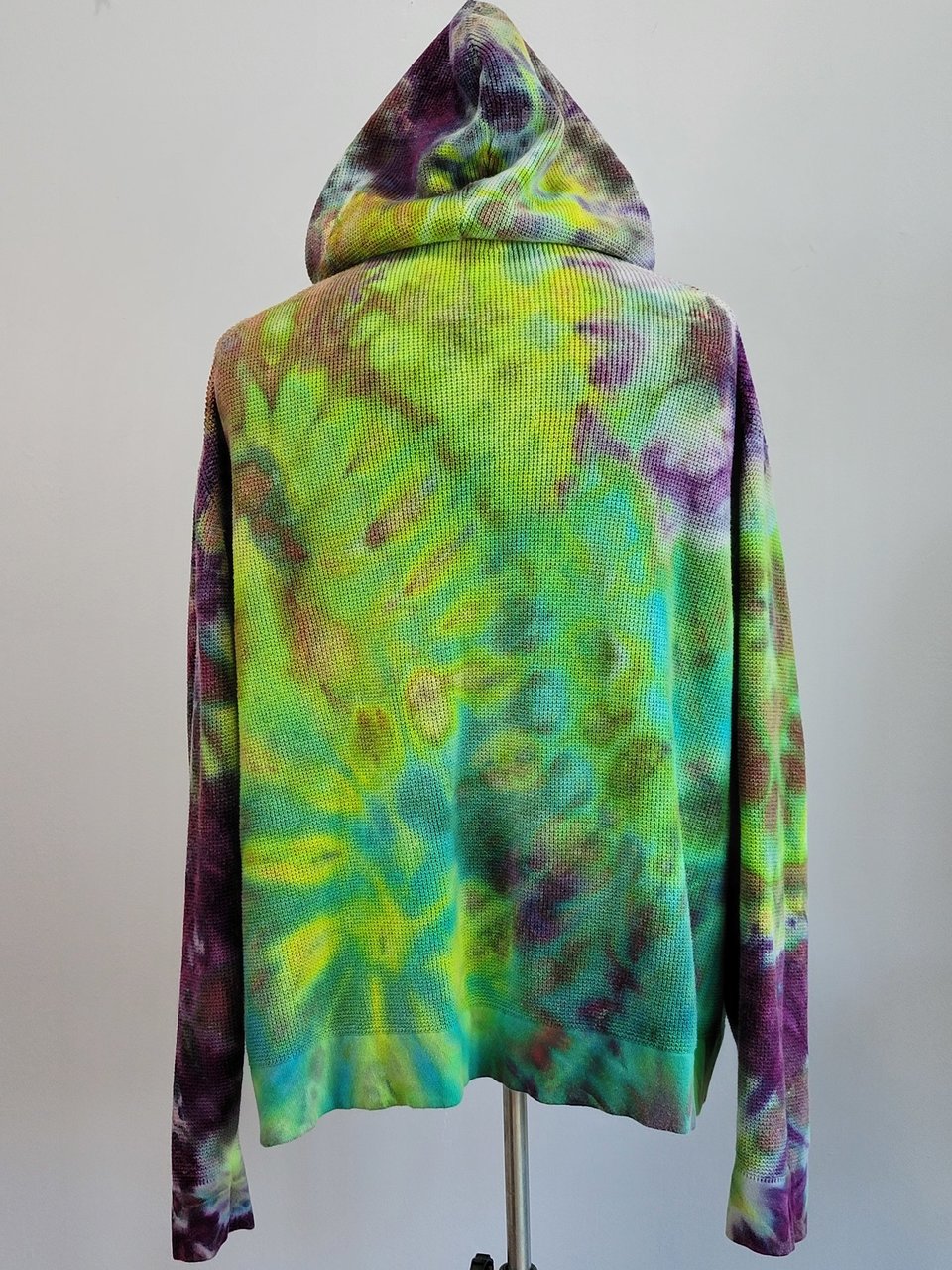XXL Sweater Knit Hoodie, Crazy Swirls