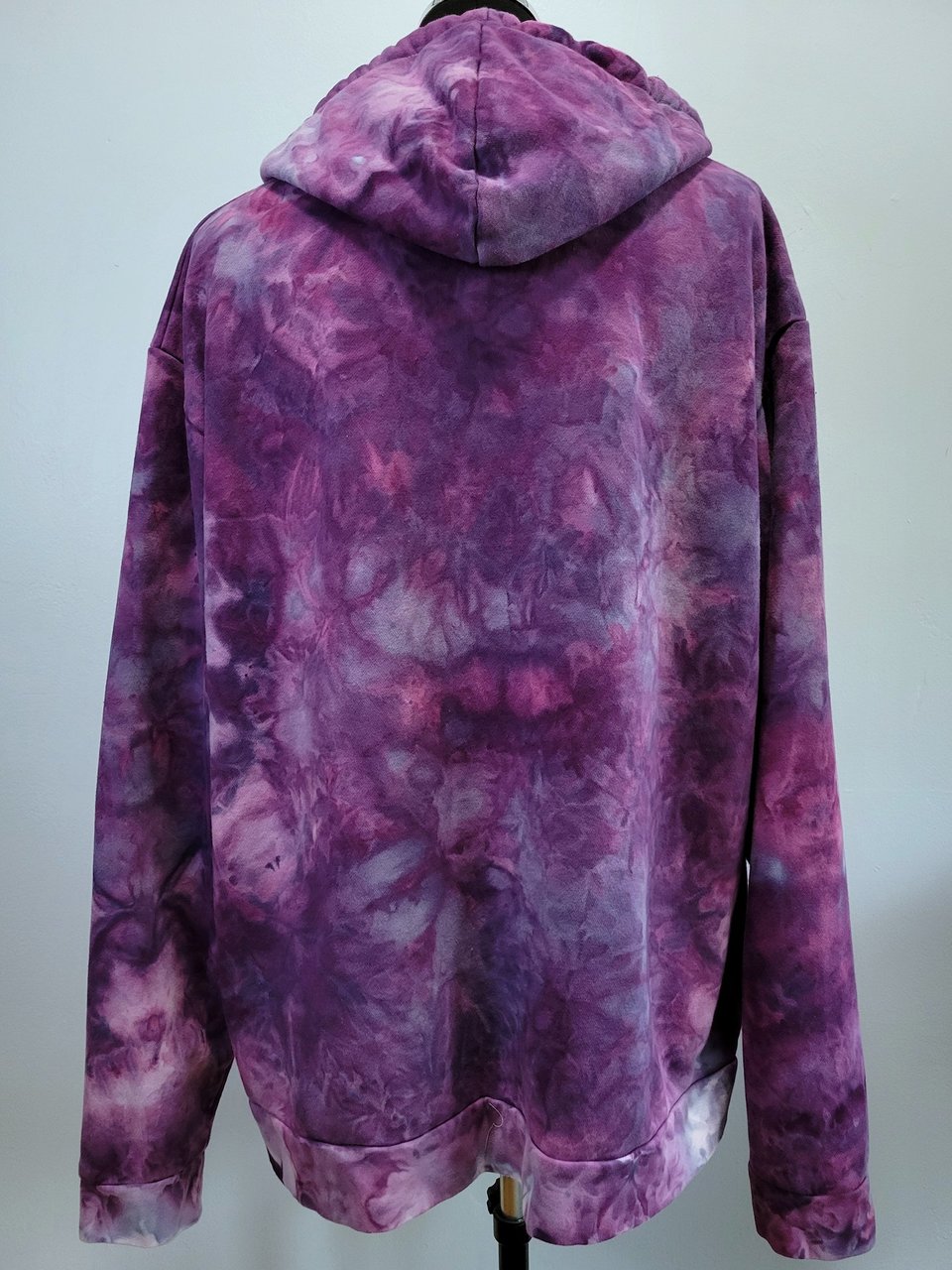 3XL/2XL Zip-Up Hoodie, Elderberry Watercolor