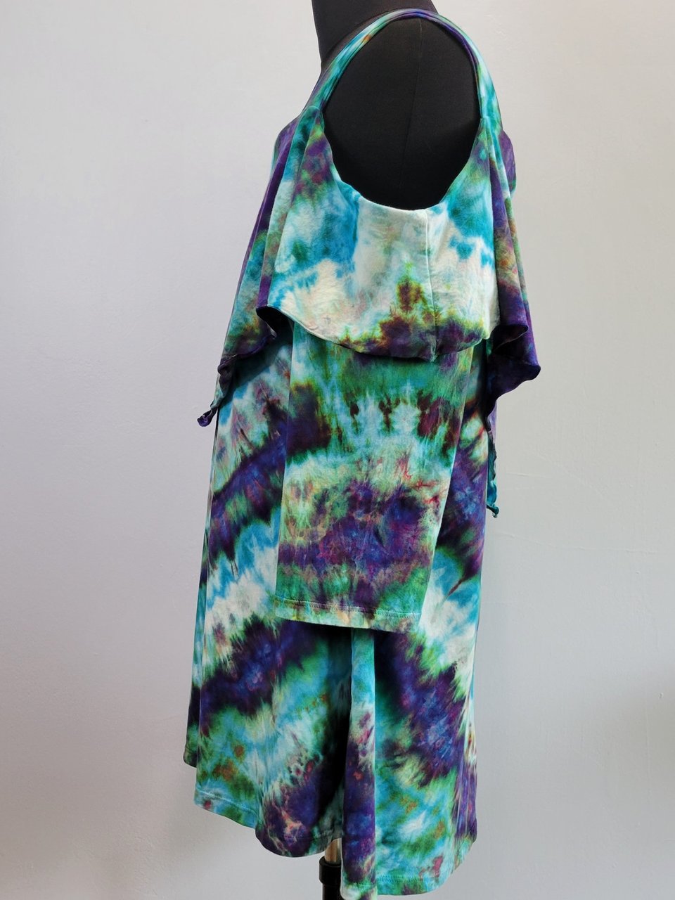 1X/2X Strap Shoulder Tunic, Mind Twist