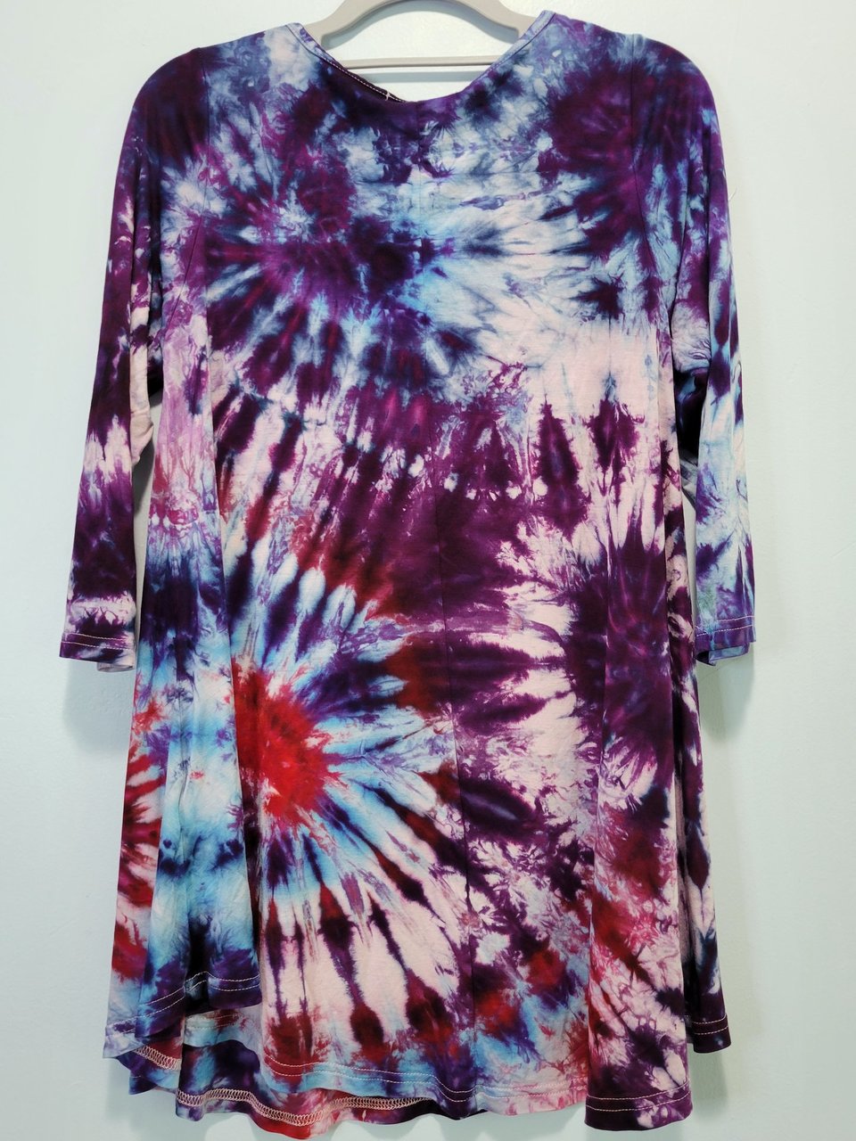 S Rayon Tunic, Elderberry Swirl