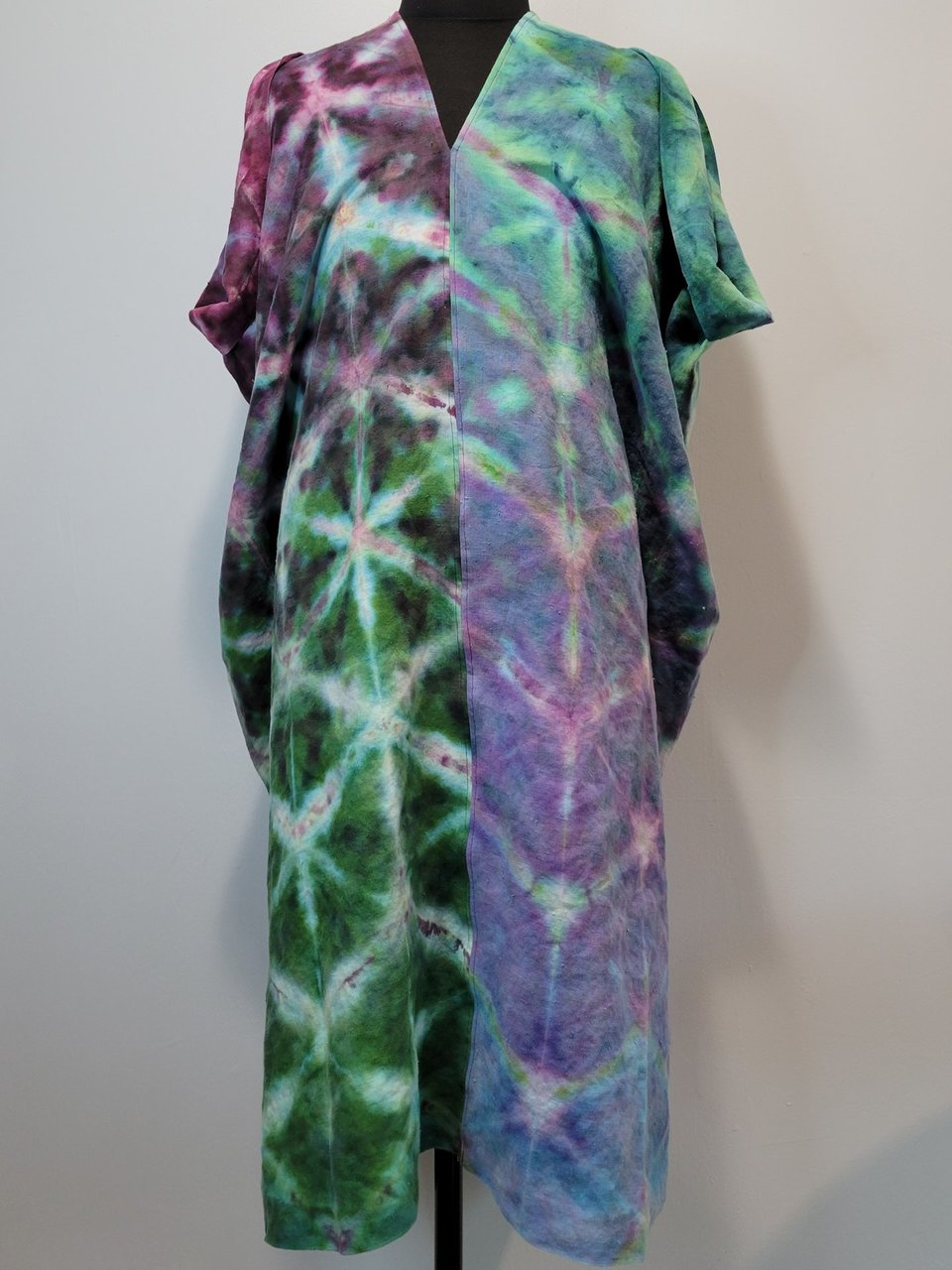 One Size, Shibori Linen Dress