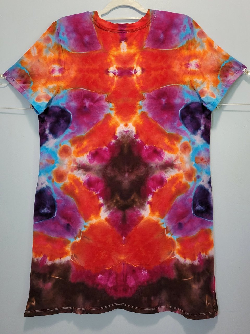 L/XL T-Shirt Dress, Star Iris