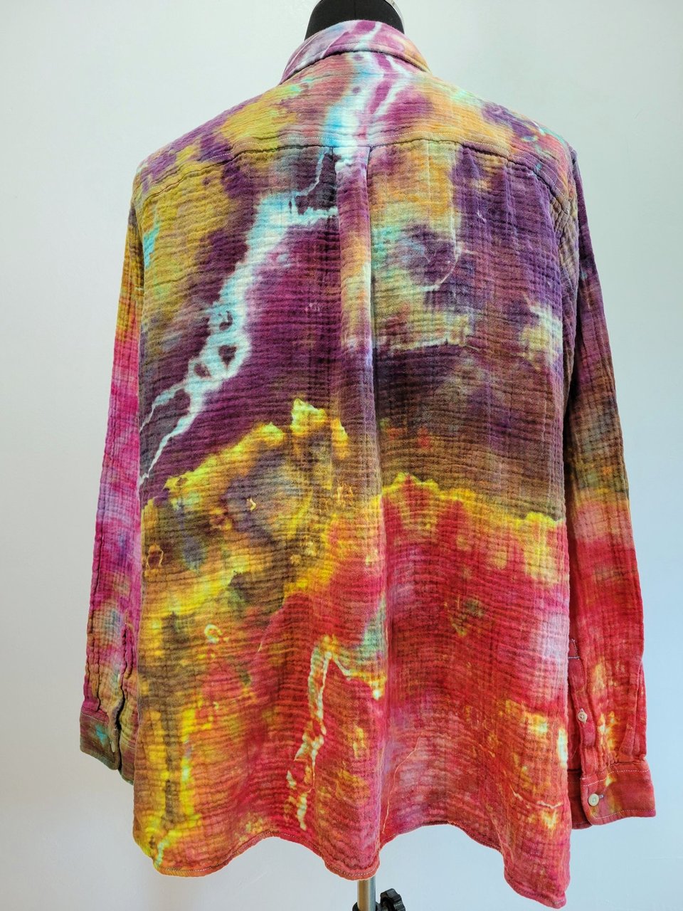 3X LL Bean Gauze Shirt, Wild Geode
