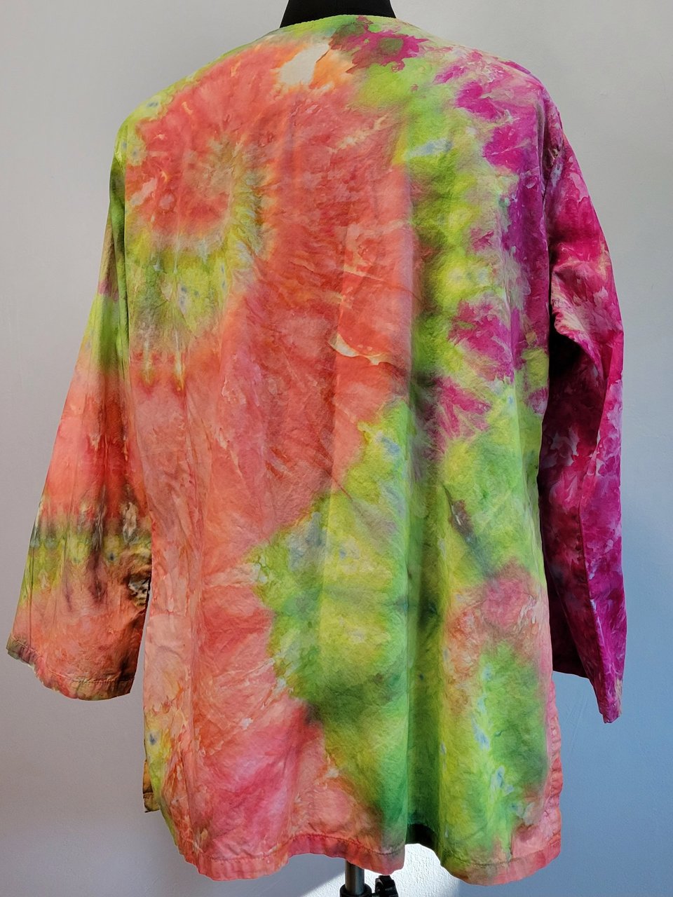 XL Cotton Tunic, Tropical Swirl