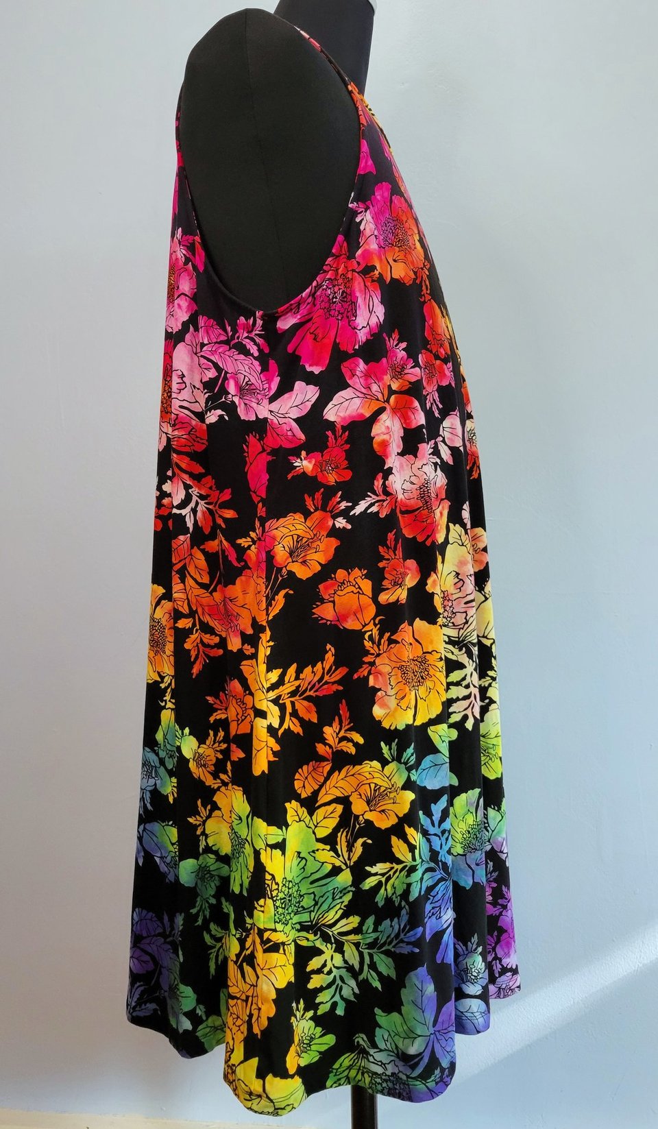 XXL Tank Dress, Rainbow Floral