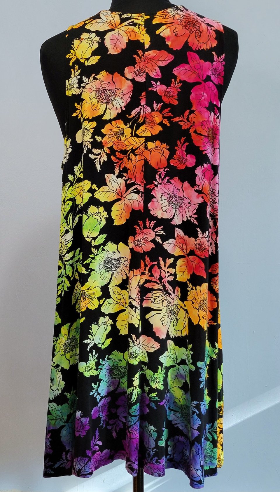 XXL Tank Dress, Rainbow Floral