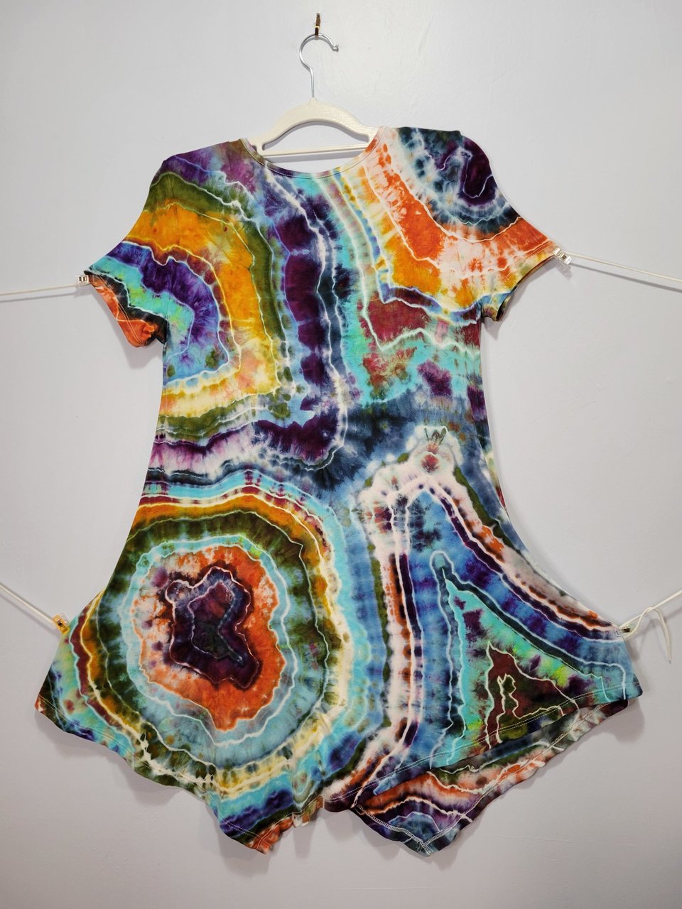 M/L Hanky Hem Tunic, Wild Geode