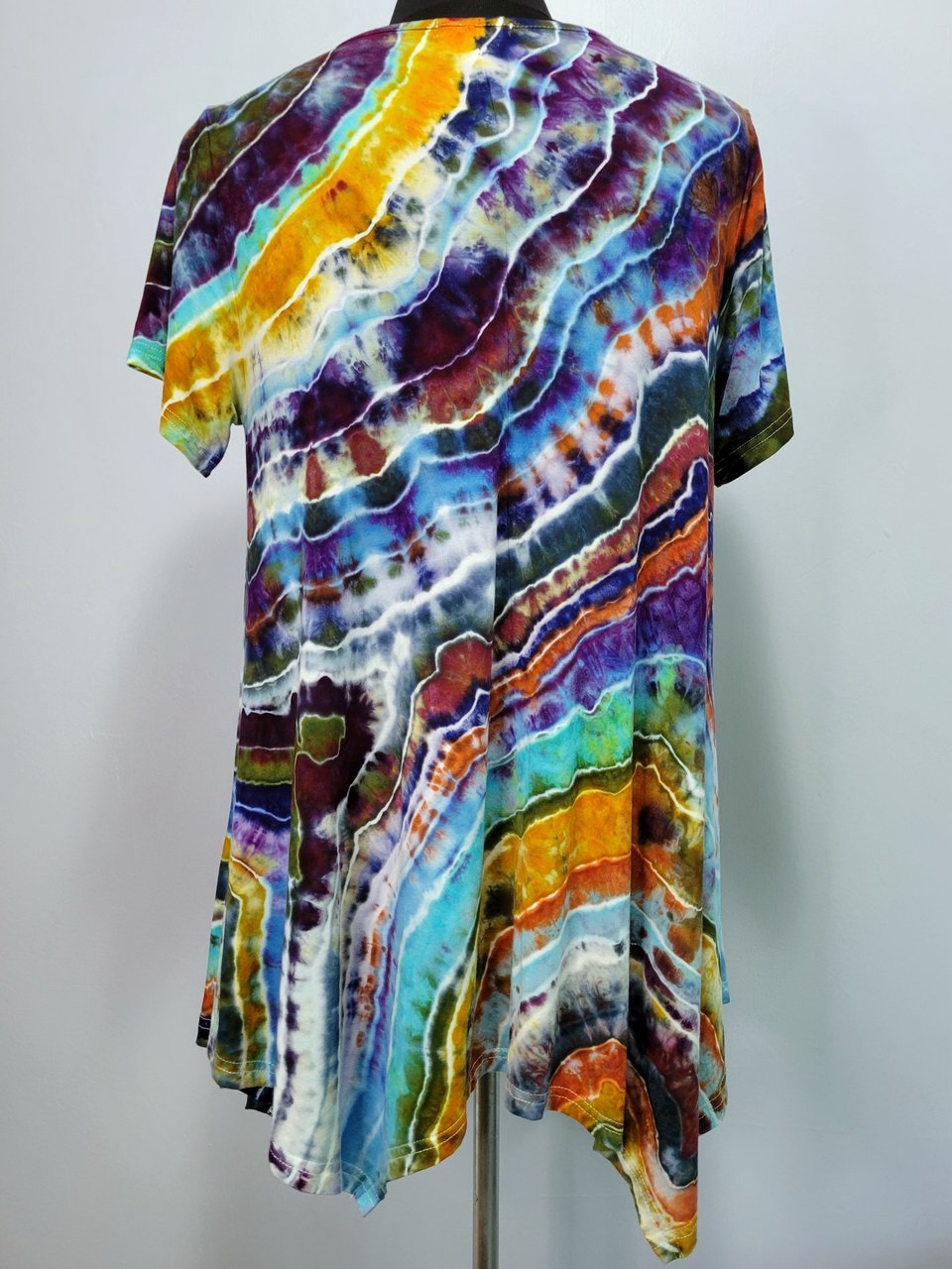 2X Hanky Hem Tunic, Wild Geode