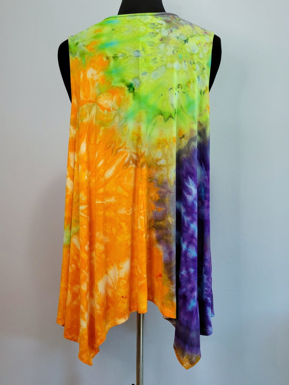Size 20 Tunic Tank, Orange Berry Swirl