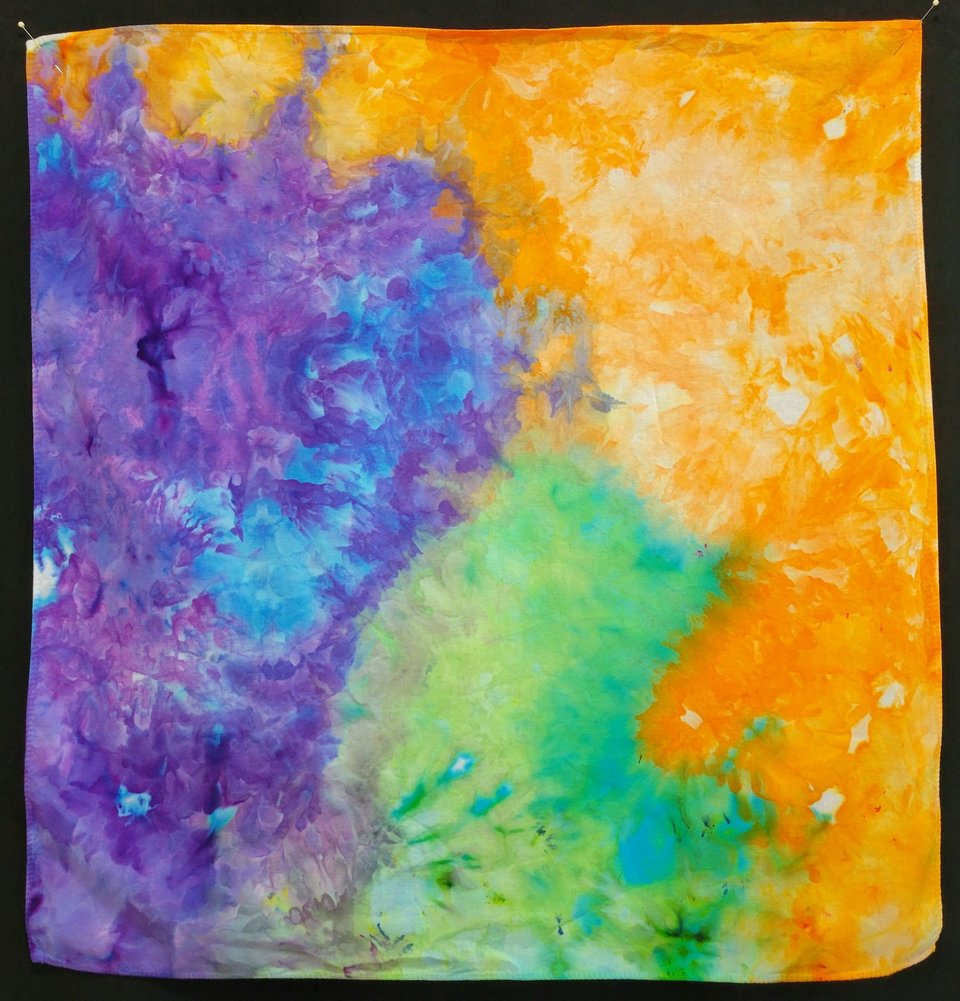 Bandana, 27" x 27", Orange Berry