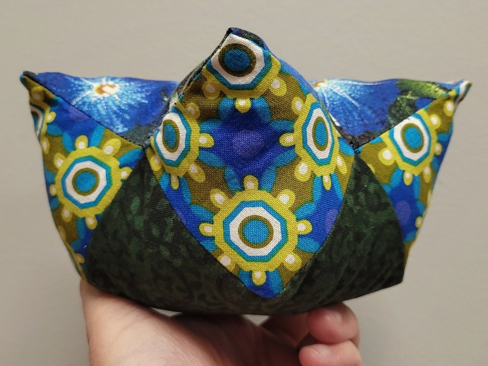 Pin Cushion, Blue Morning Glories