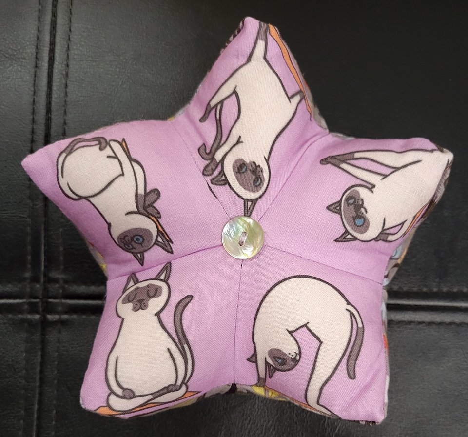 Pin Cushion, Yoga Cats