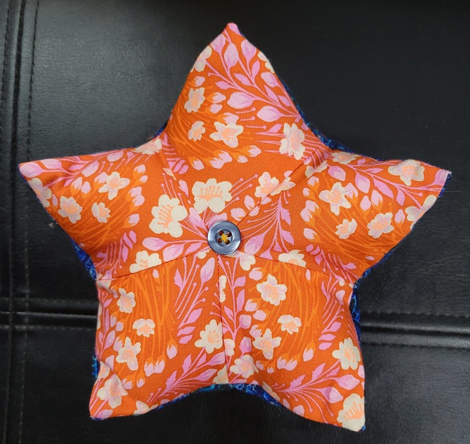 Pin Cushion, Orange Floral