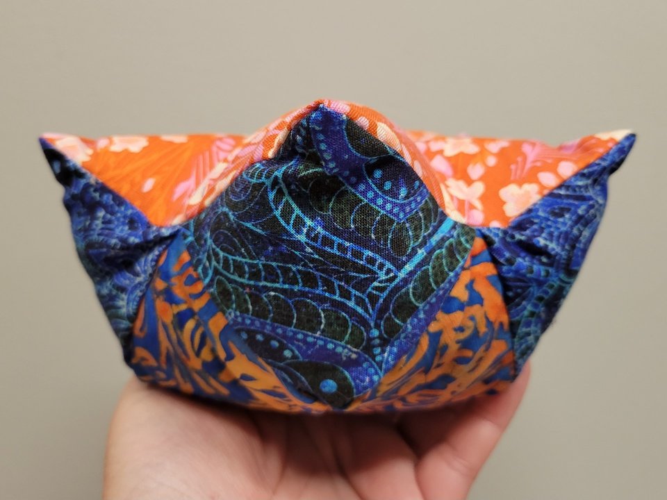 Pin Cushion, Orange Floral