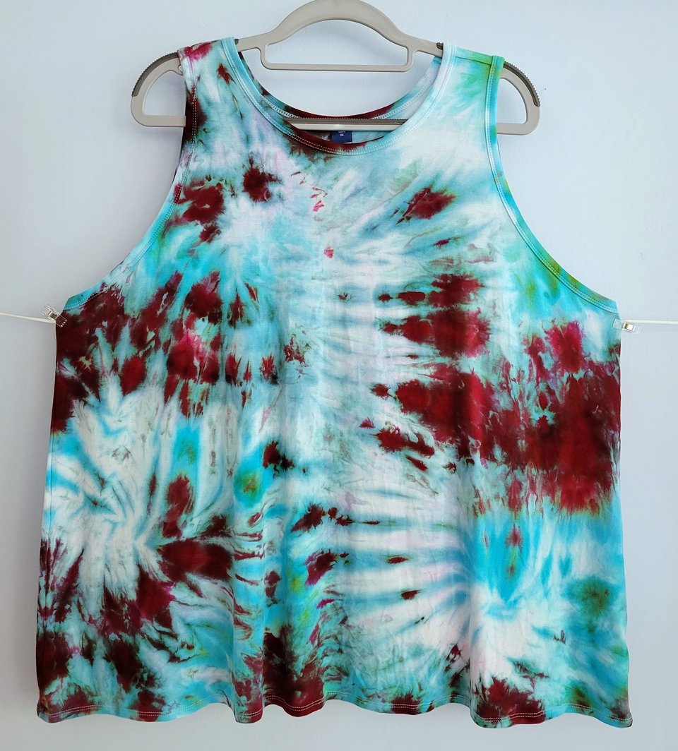 2X Luxe Rayon Swing Tank, Water Berry