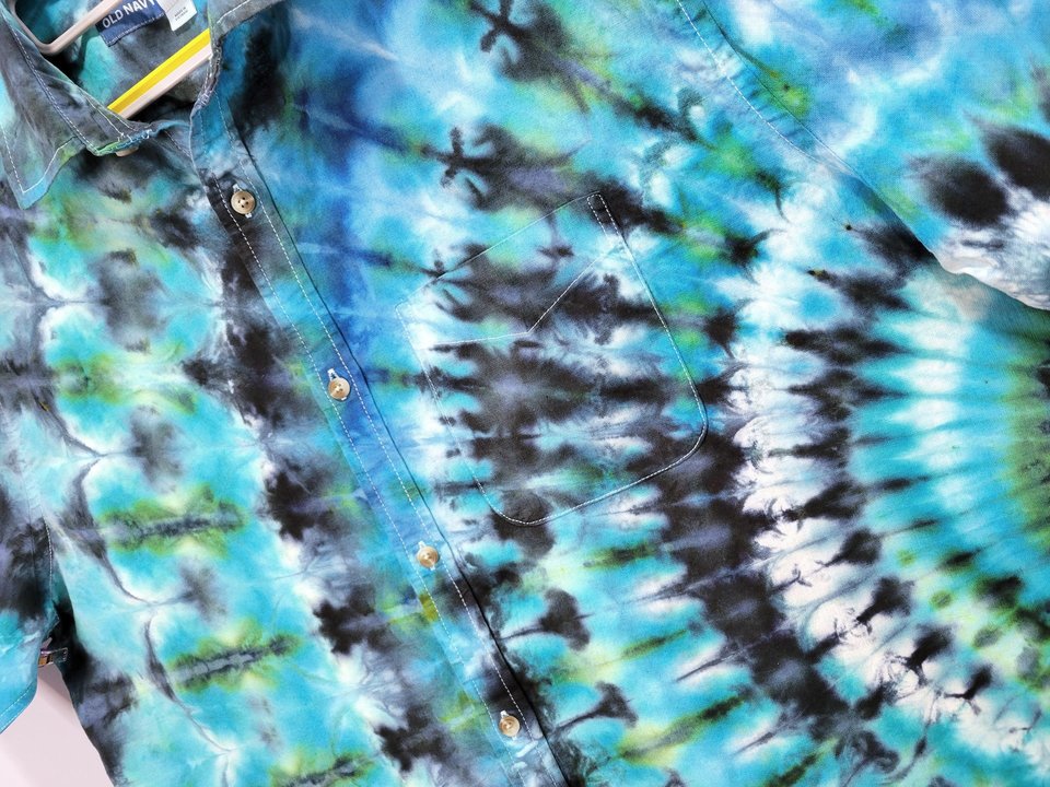 XXL Tall Linen Shirt, Ocean Lighthouse Lens