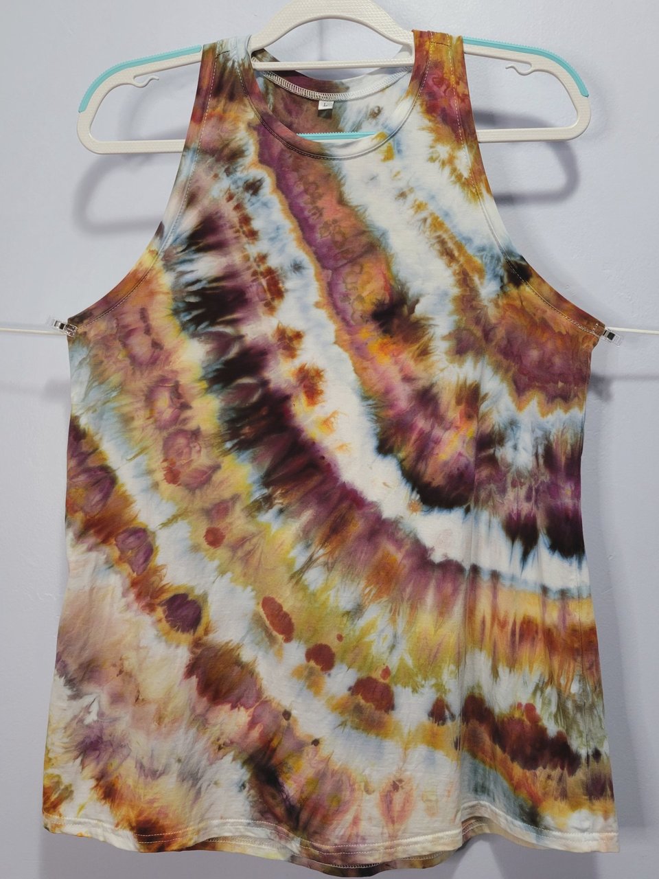 L Racerback Rayon Tank, Petrified Wood