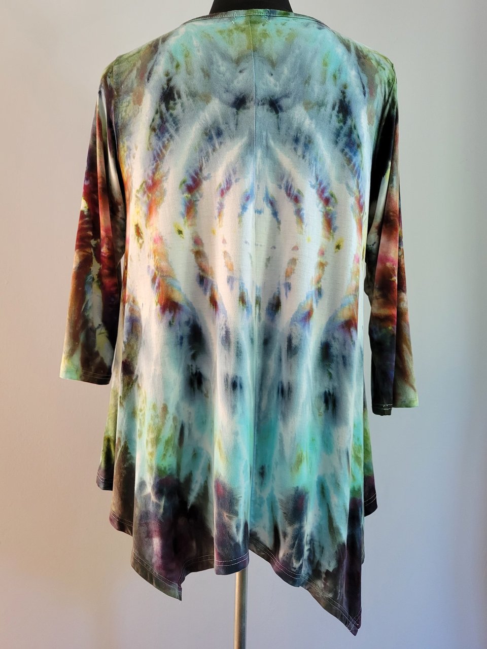 1X 3/4 Sleeve Hanky Hem Rayon Tunic, Portal