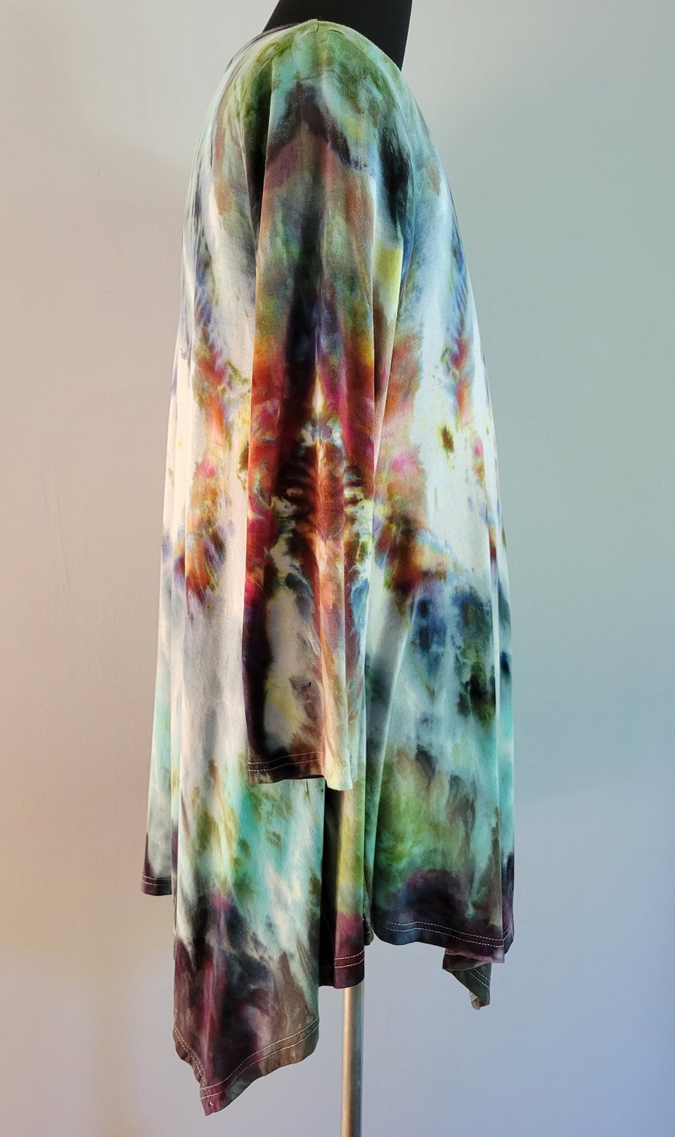 1X 3/4 Sleeve Hanky Hem Rayon Tunic, Portal