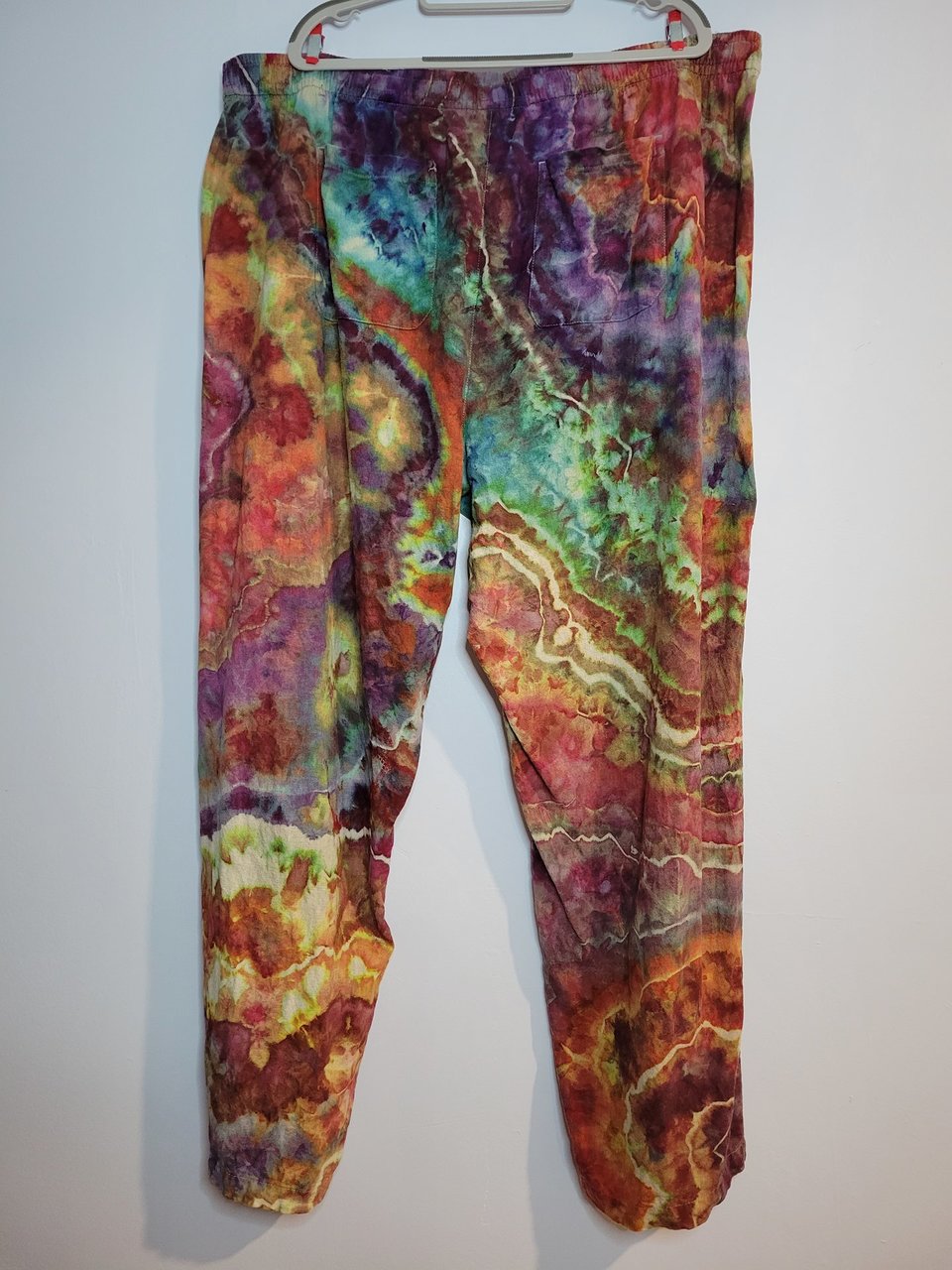 XXL Tall Linen Pants, Koroit Opal