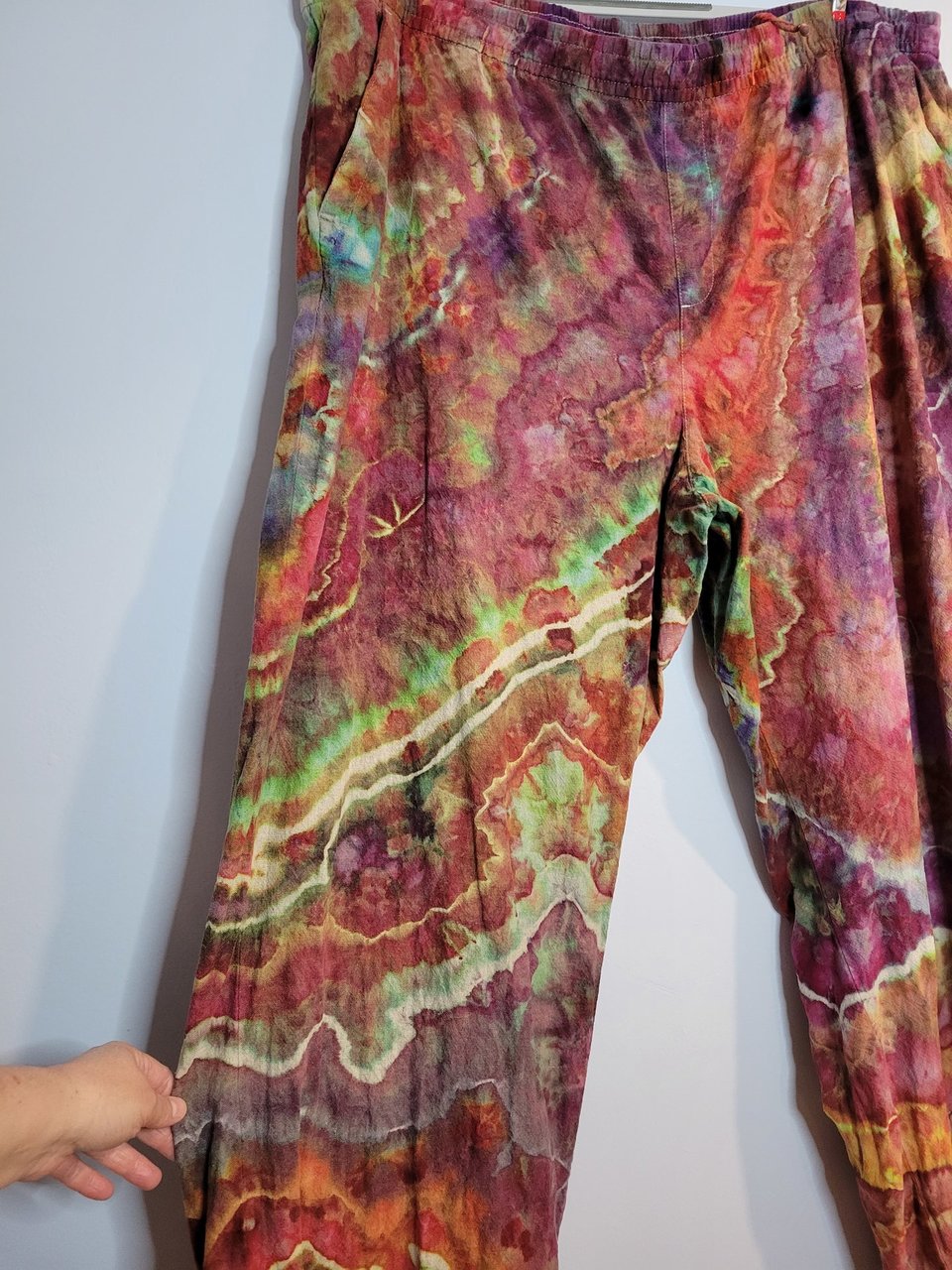 XXL Tall Linen Pants, Koroit Opal
