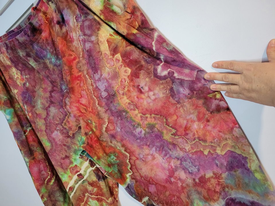 XXL Tall Linen Pants, Koroit Opal