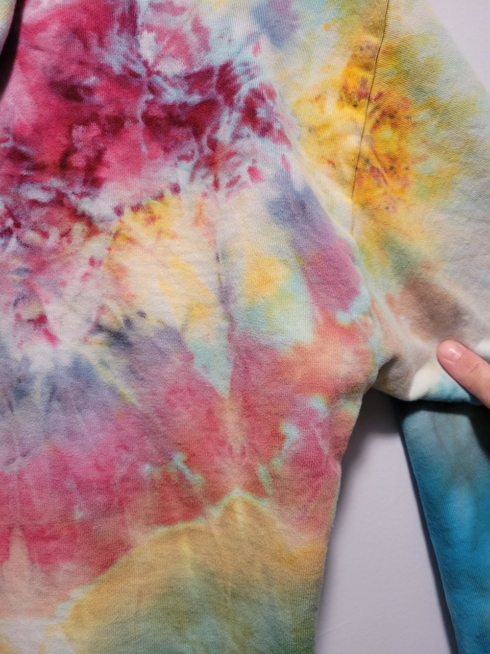 S Hoodie Sweatshirt, Pastel Rainbow