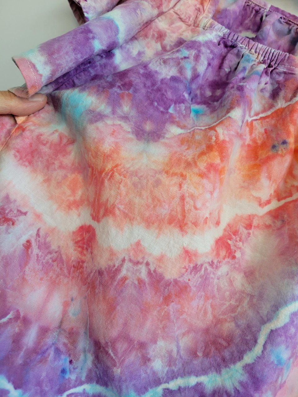 M Linen Ruffle Shirt, Evensong and Flamingo Fantasy