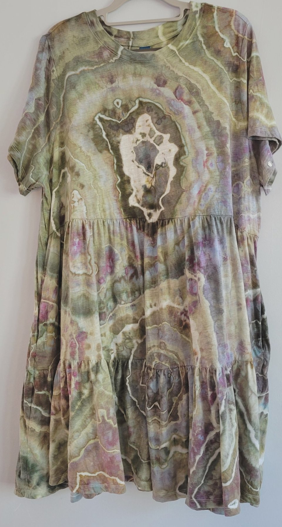 XL Swing Dress, Coastal Fog Geode