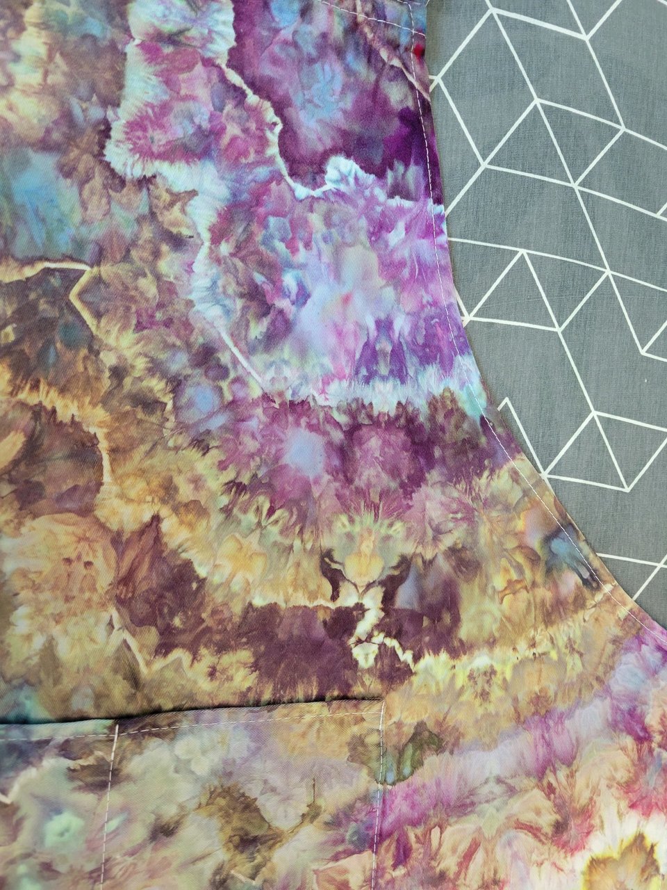 Apron, Brown & Purple Geode