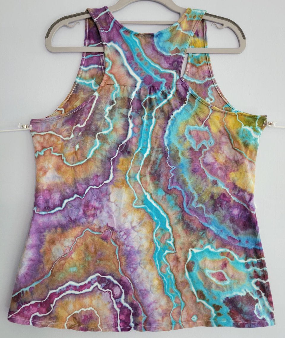 L Racerback Tank, Raku Geode