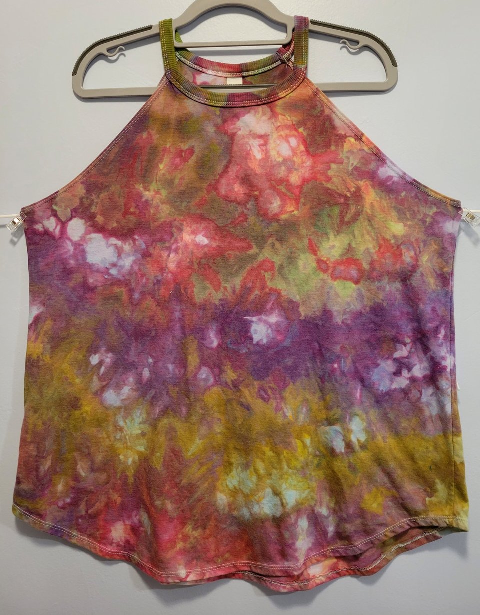 XXL Rocker Tank, Funky Rainbow Scrunch