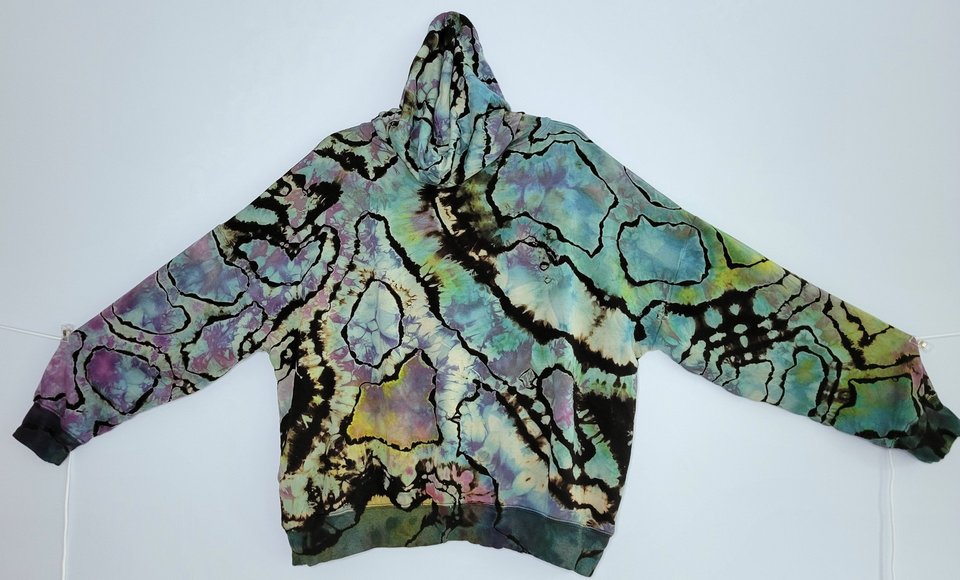 XL Bamboo Viscose Hoodie, Abalone