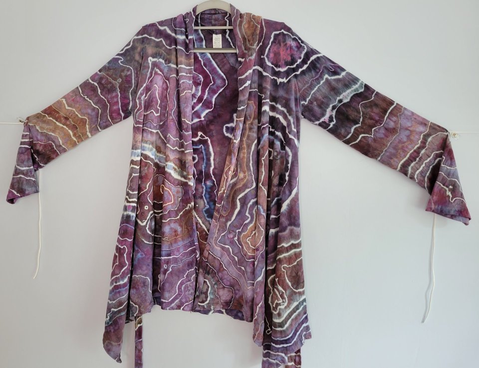 L/XL Wrap Top, Purpurite Geode