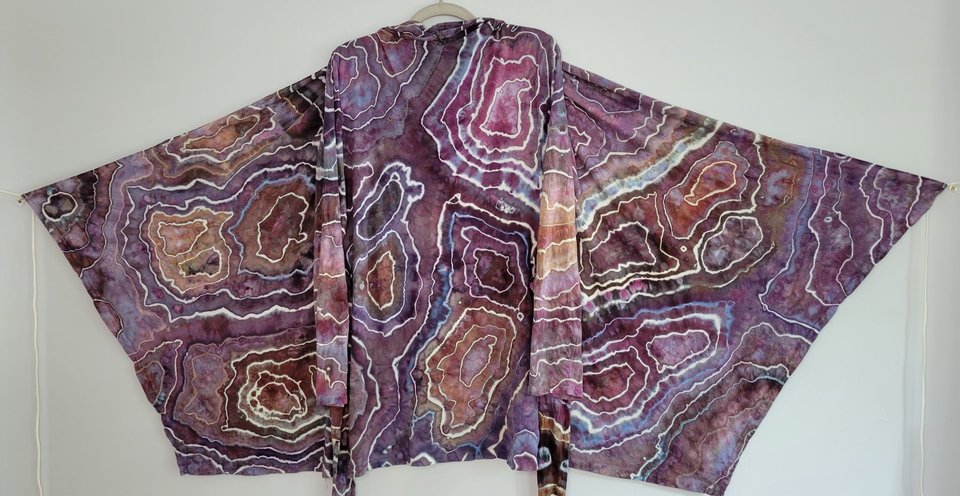 L/XL Wrap Top, Purpurite Geode