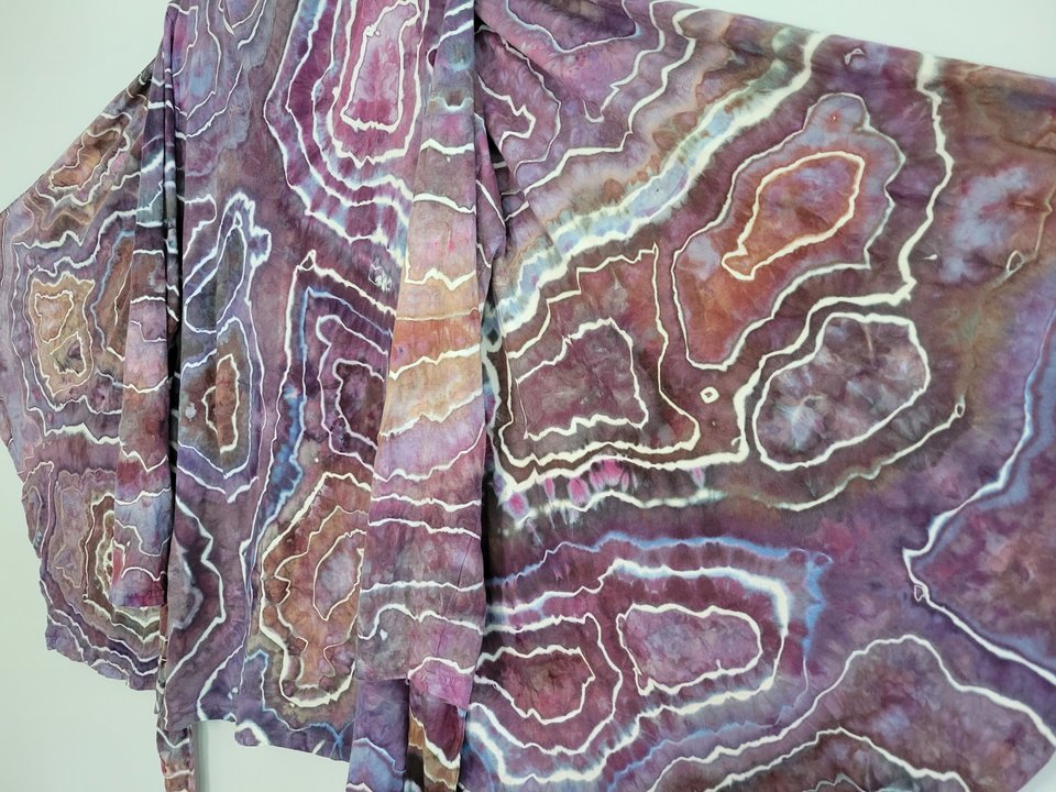 L/XL Wrap Top, Purpurite Geode