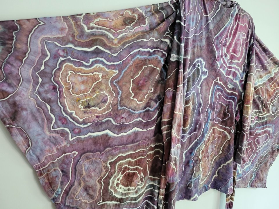L/XL Wrap Top, Purpurite Geode
