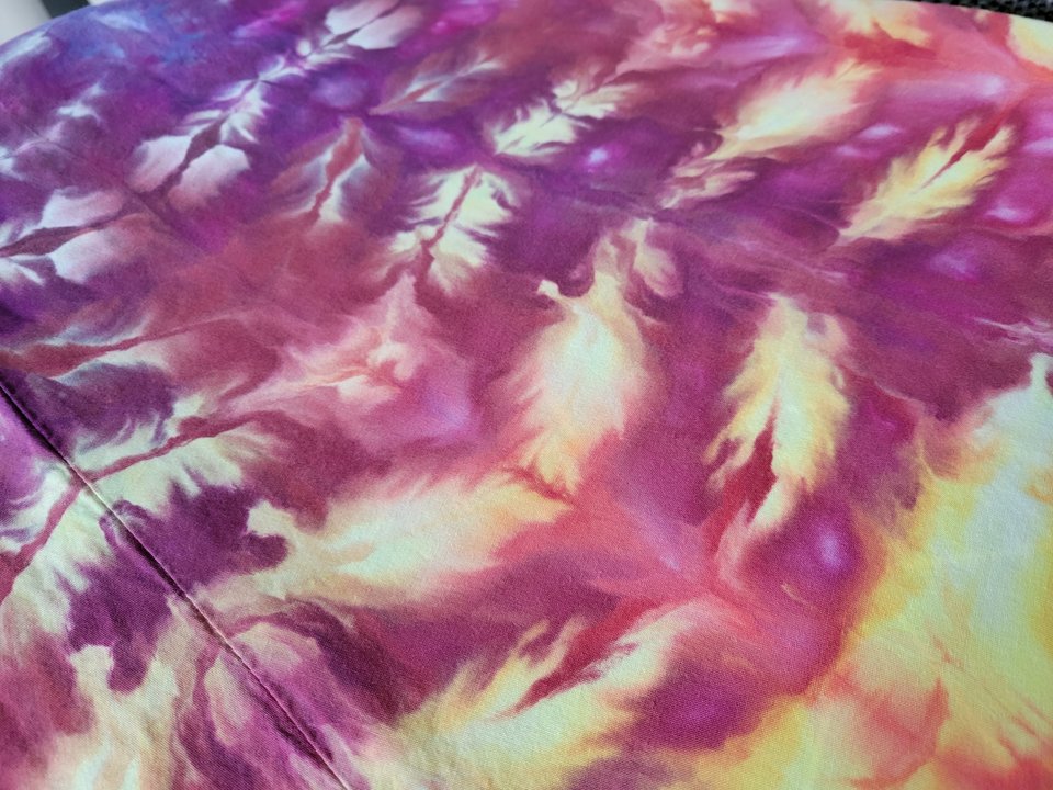 XL A-Line Hi-Lo Rayon Tank Dress, Rainbow Tiger