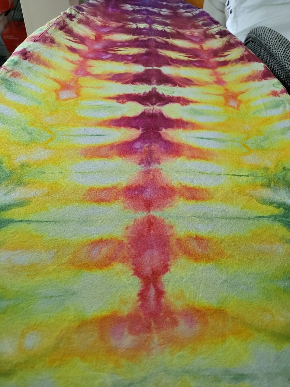 XL A-Line Hi-Lo Rayon Tank Dress, Rainbow Tiger