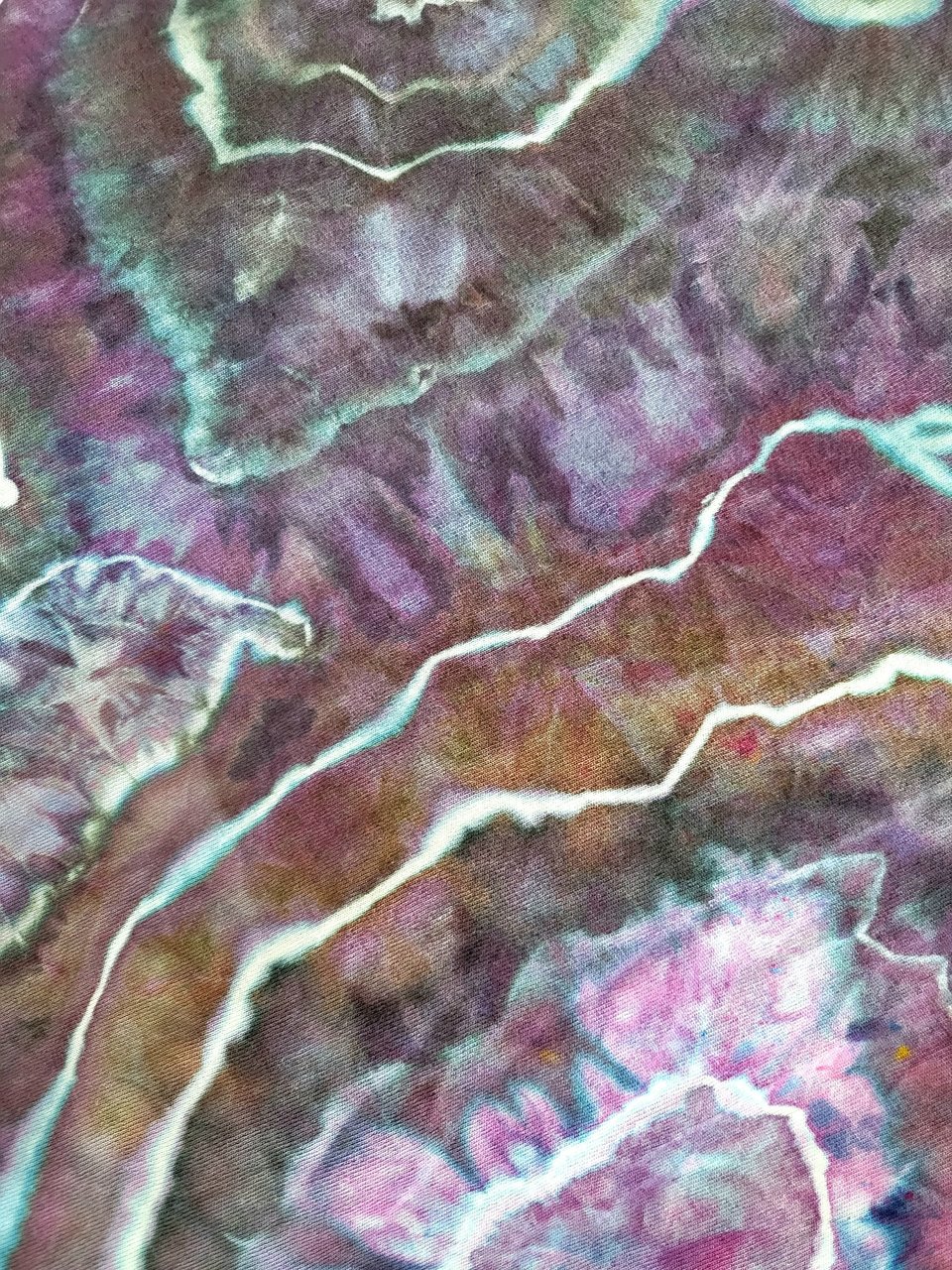 2XL Tall T-Shirt, Electric Storm Geode