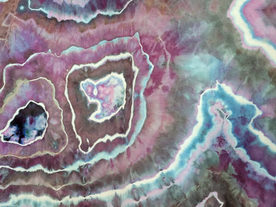 2XL Tall T-Shirt, Electric Storm Geode