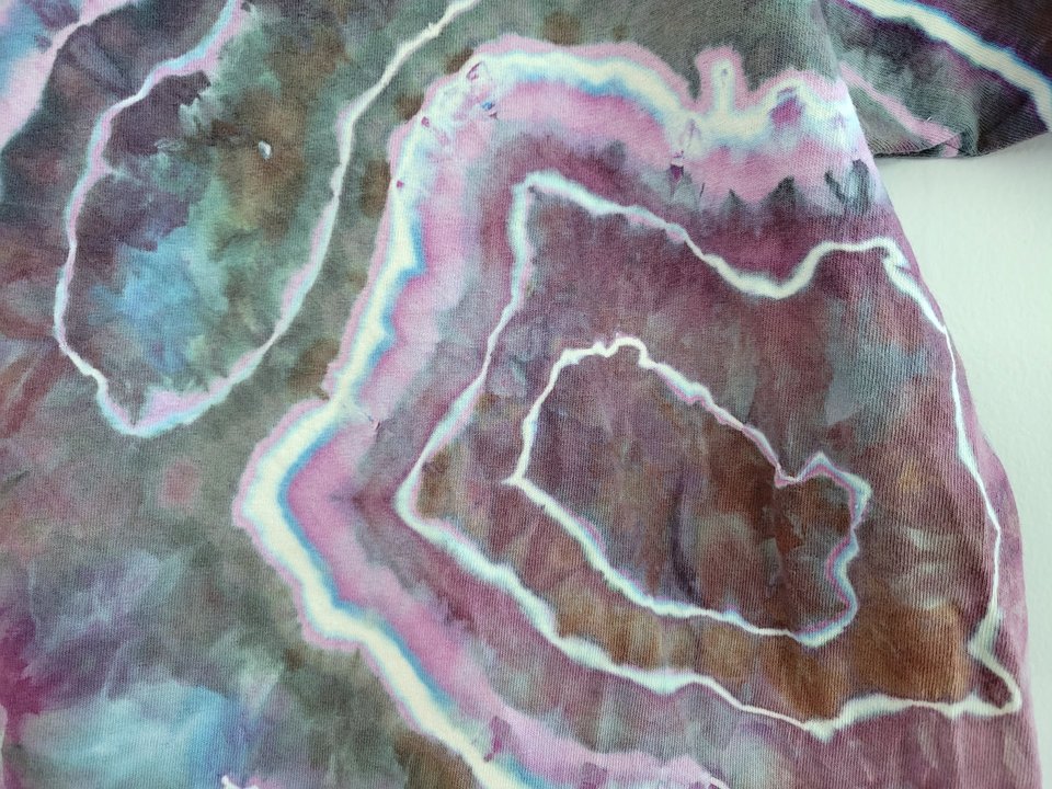 2XL Tall T-Shirt, Electric Storm Geode