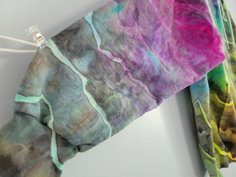 XL Hoodie, Rainbow Storm Geode