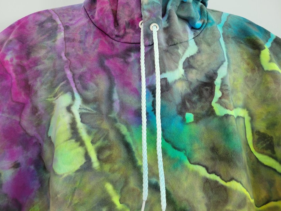 XL Hoodie, Rainbow Storm Geode