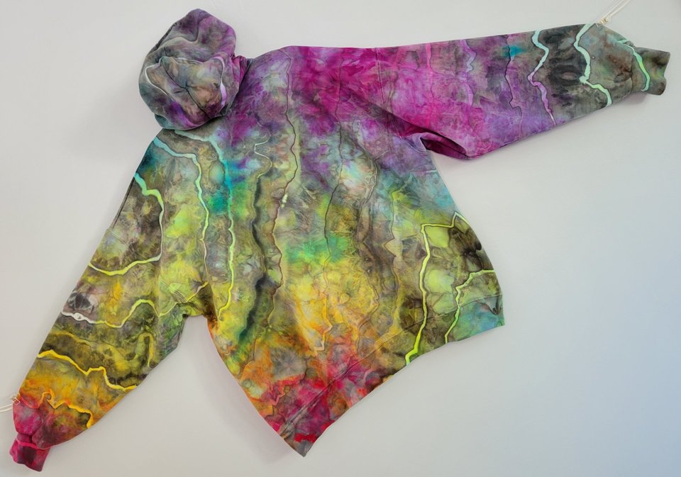 XL Hoodie, Rainbow Storm Geode