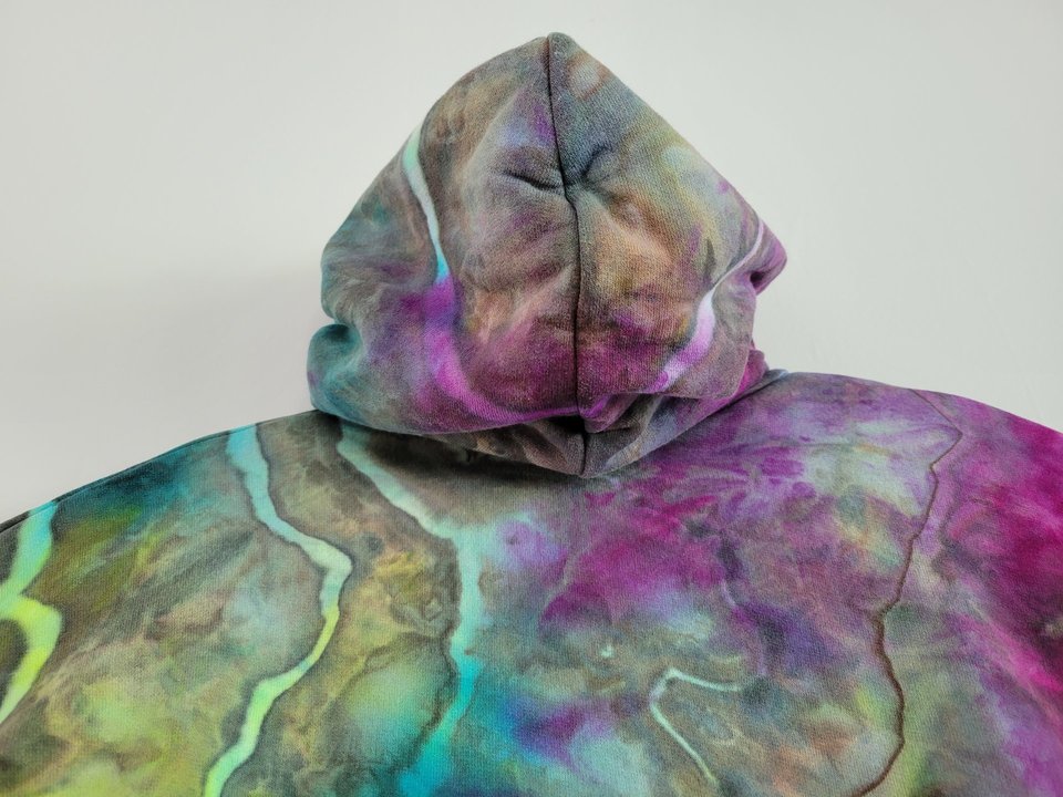 XL Hoodie, Rainbow Storm Geode