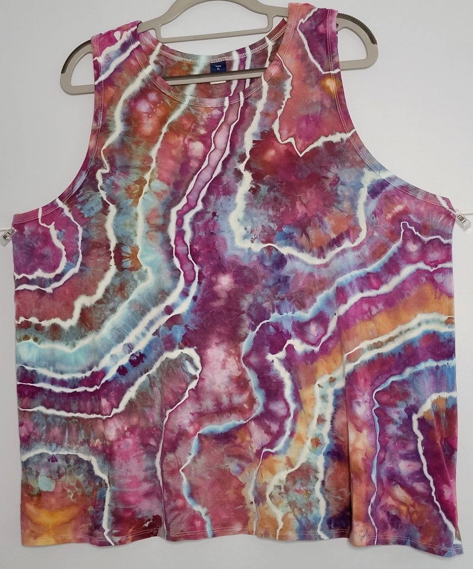 XL Rayon Tank, Raku Geode